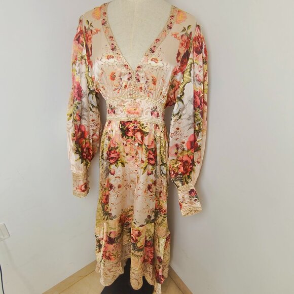 Camilla long button front dress Size M - Picture 4 of 13